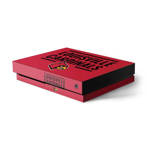 University of Louisville Cardinals Striped Xbox One Skins
